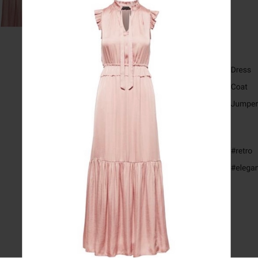 Banana Republic Pink Ruffle Dress